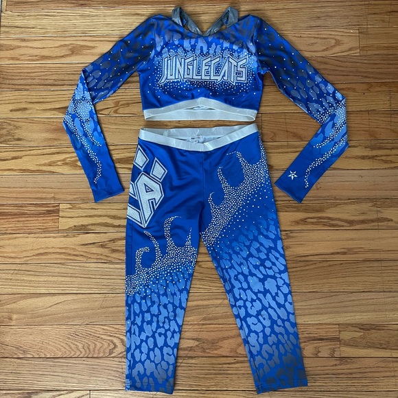 RARE Cheer Athletics Junglecats Cheer Uniform - Picture 1 of 5